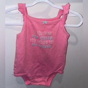 5/$15 Carters Pink Tank Top Onesie